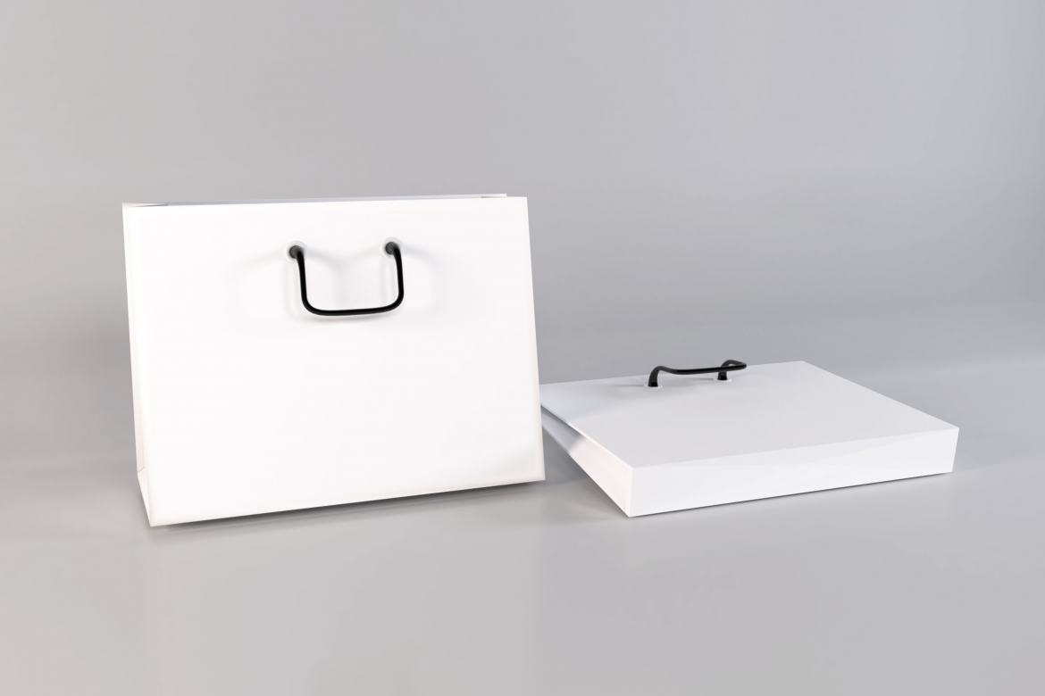 Free Shopping Bag Mockup Template - view 2