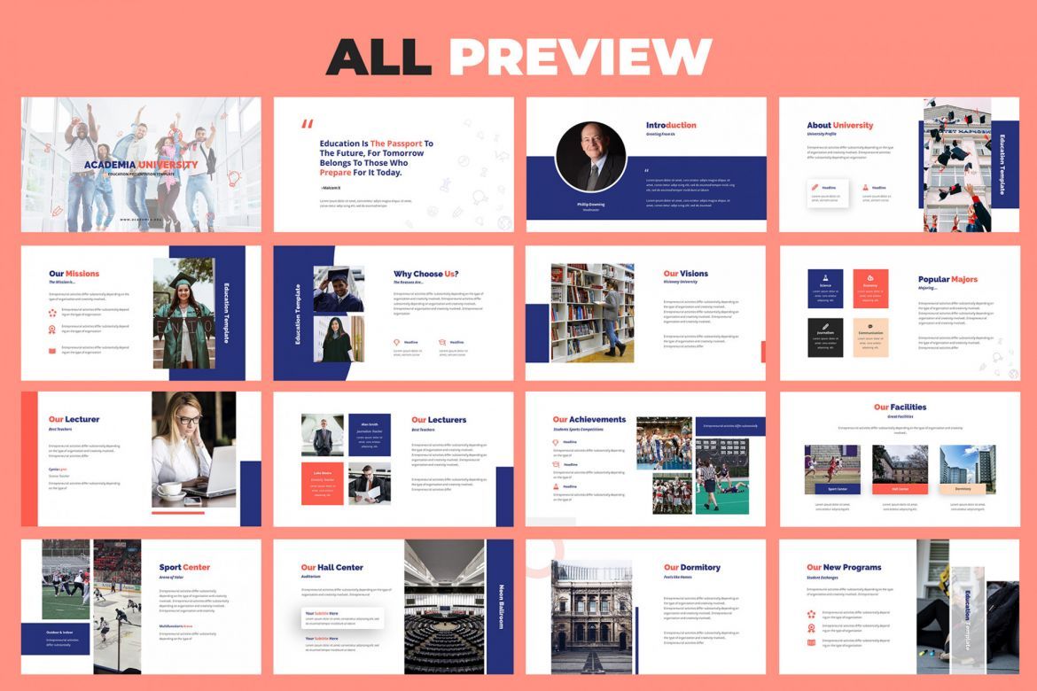 Academia Education Keynote Template - view 3