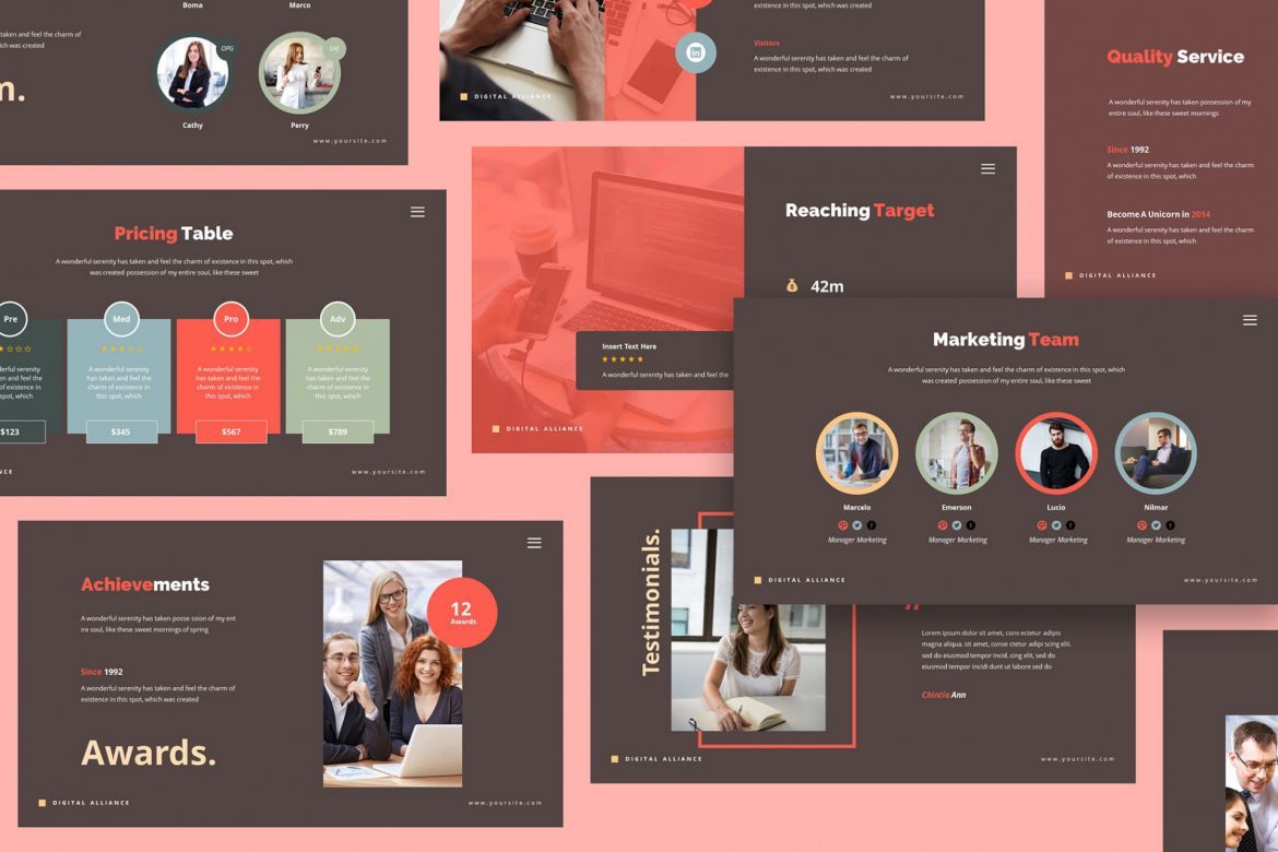 Digital Marketing Keynote Template - view 6