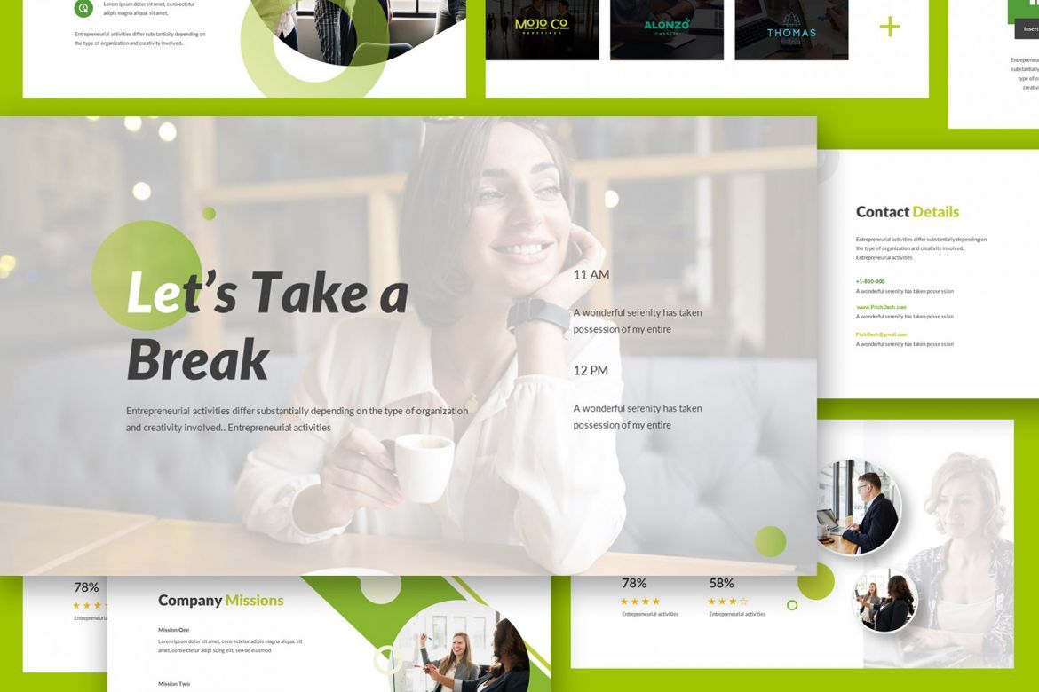 Pitch Deck Keynote Template alternate