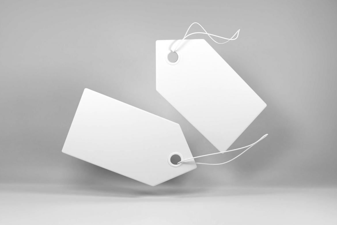 Free Price Tag Mockup Template alternate