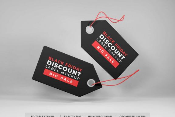 Free Price Tag Mockup Template