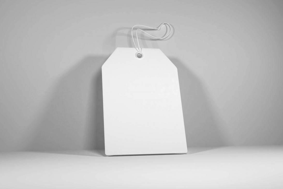 Free Price Tag Mockup Template - view 2