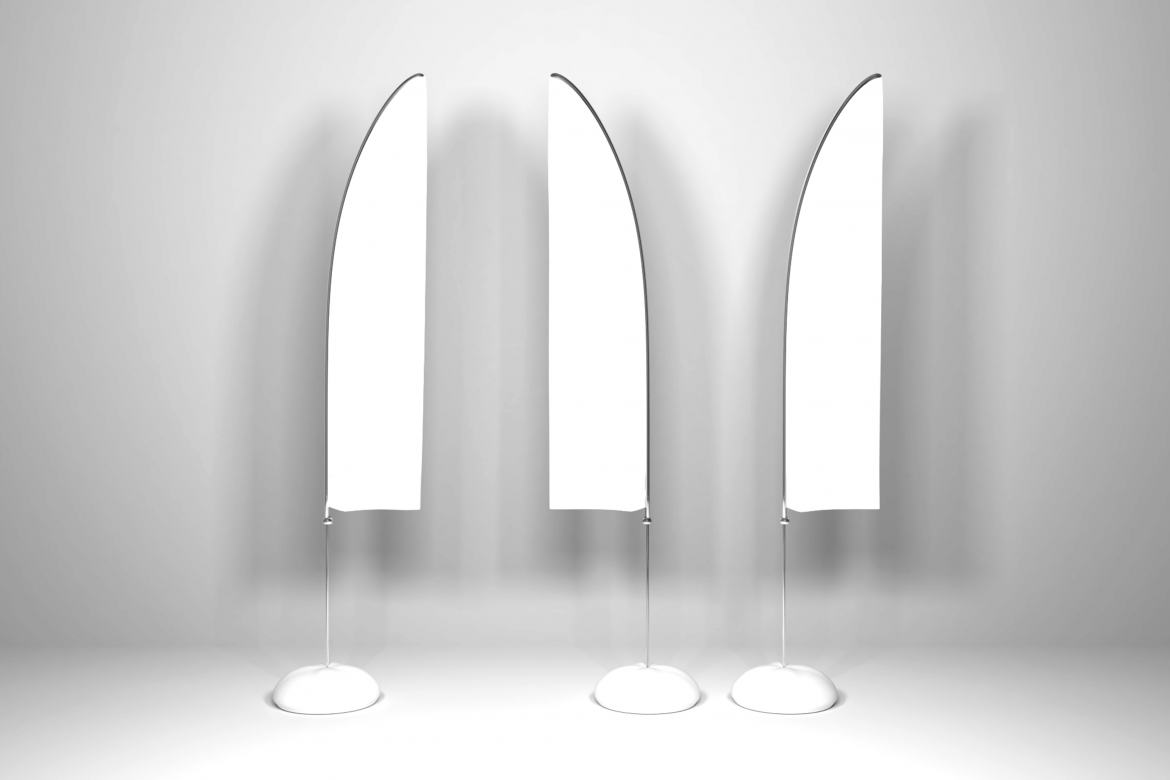 Free Beach Banner Mockup Template alternate