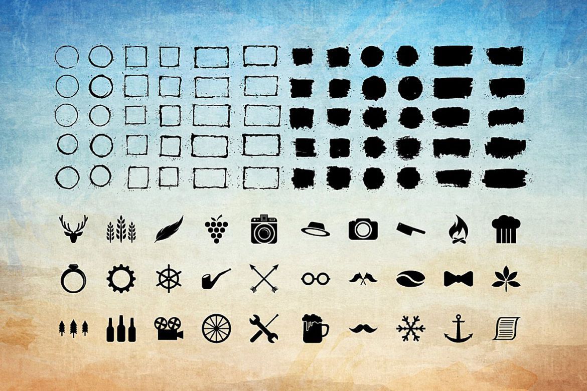 Vintage Logo and Grunge Logo - view 4