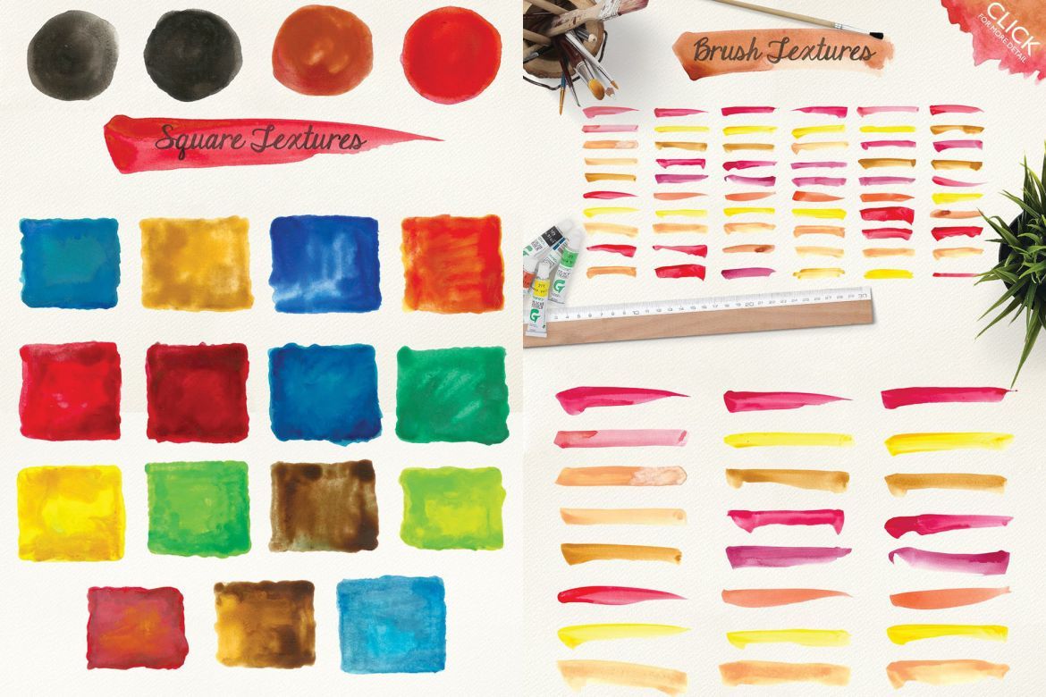 500 Watercolor Textures Packs - view 6