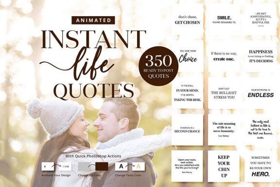 Animated Instant Life Quotes