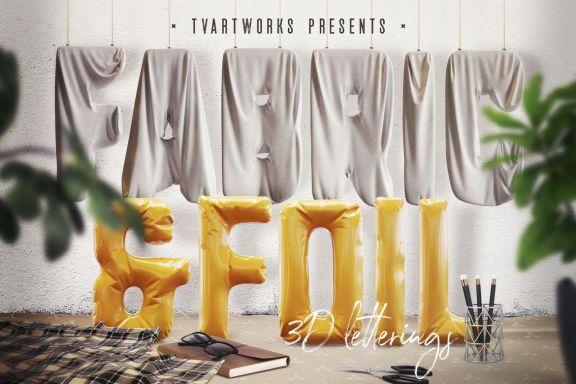 Foil & Fabric Lettering Duo