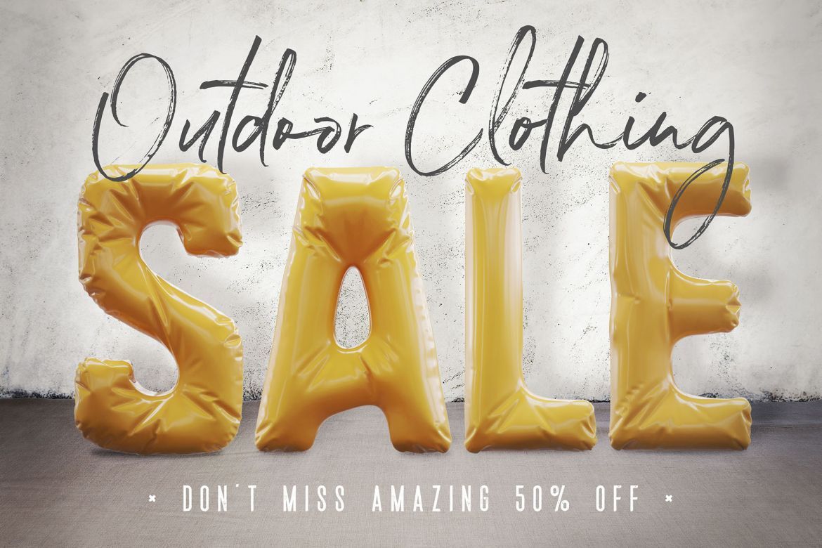 Foil & Fabric Lettering Duo alternate