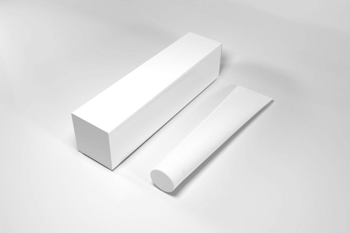 Free Toothpaste Packaging Mockup Template alternate