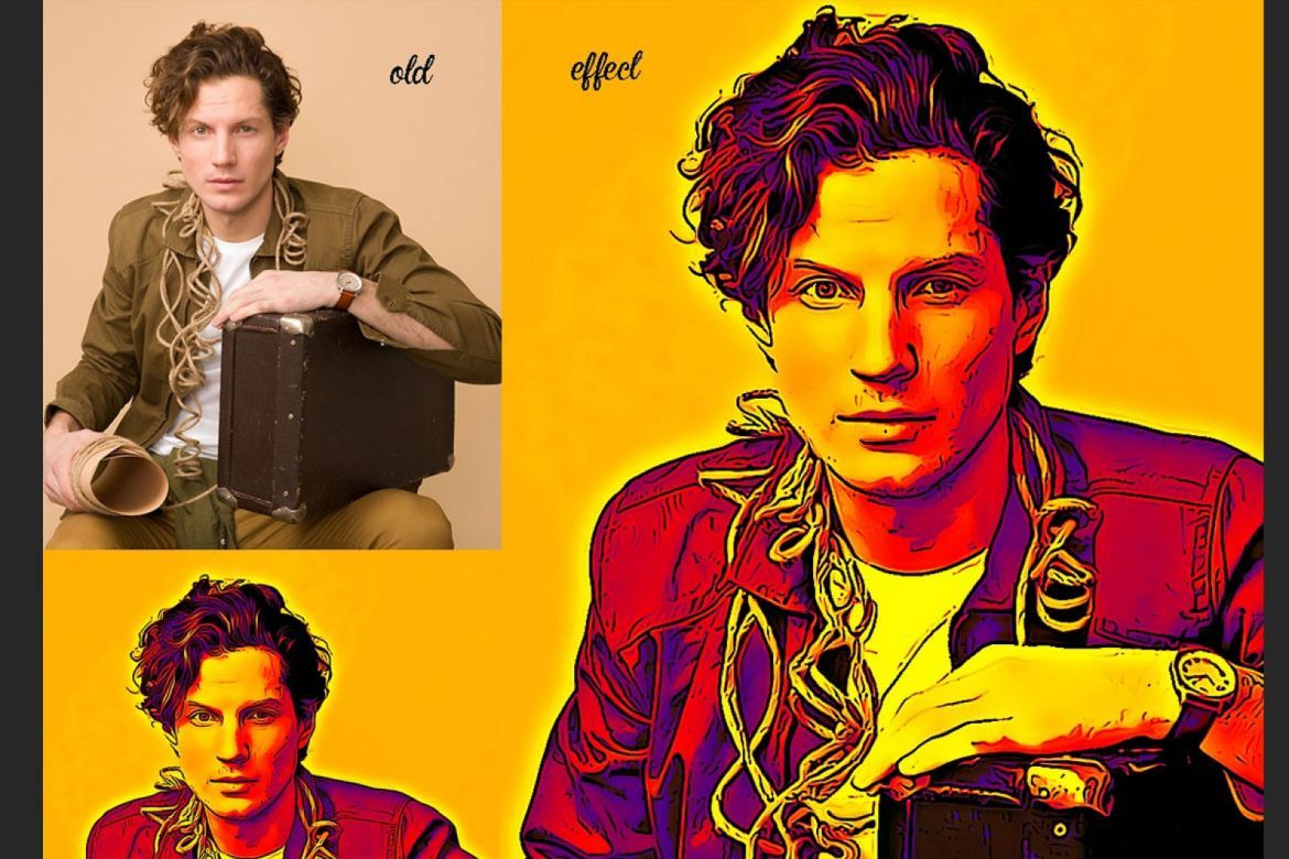 Portrait Cartoon Photoshop Action - view 2