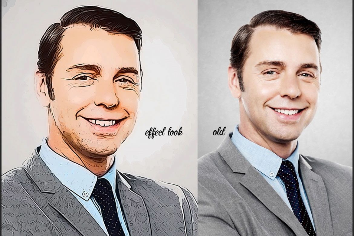 Portrait Cartoon Photoshop Action - view 7