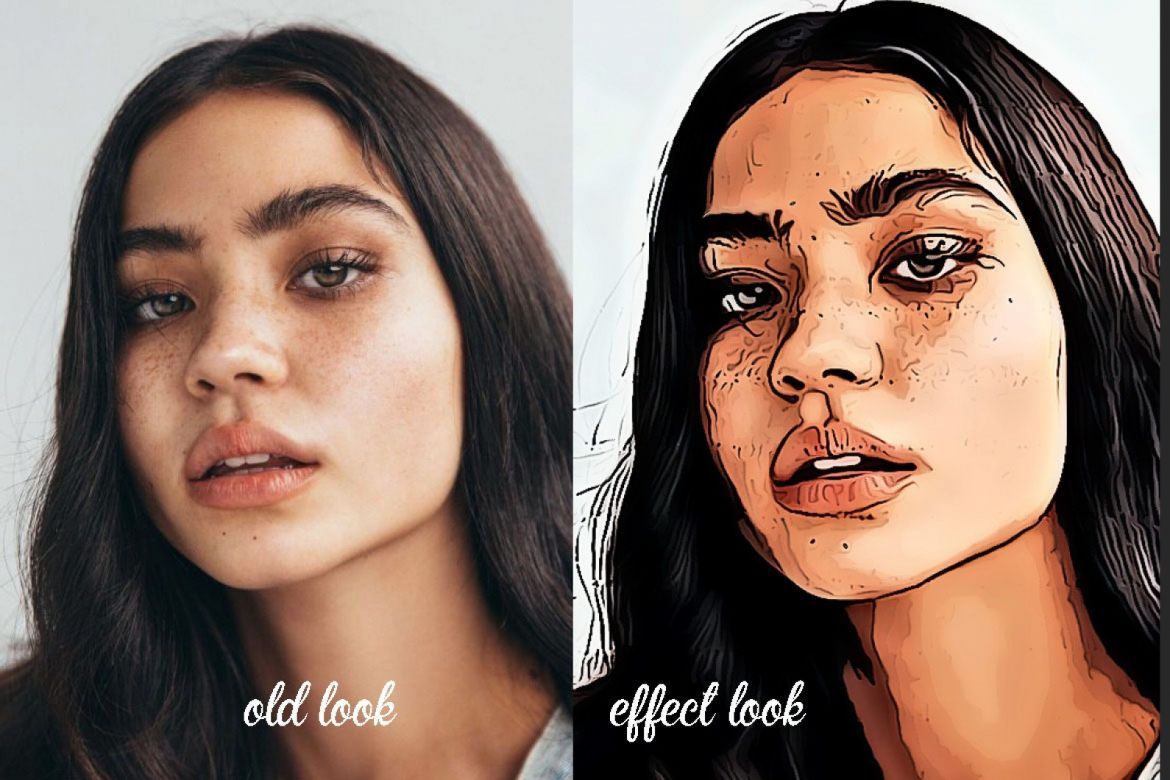 Portrait Cartoon Photoshop Action - view 8