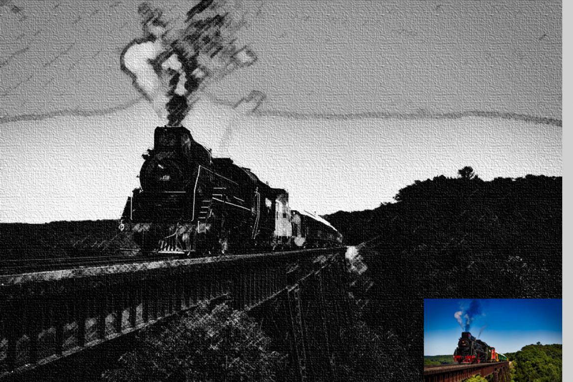 Pencil Drawing Photoshop Action - view 2