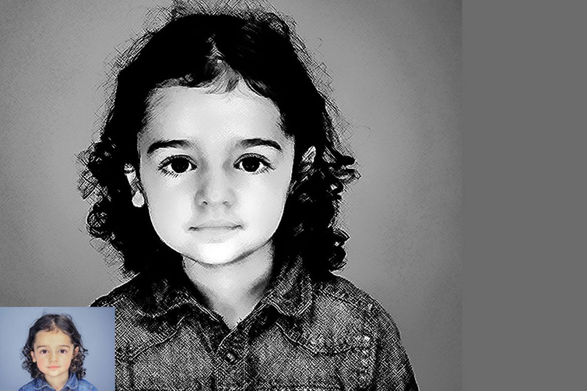 Pencil Drawing Photoshop Action - view 4