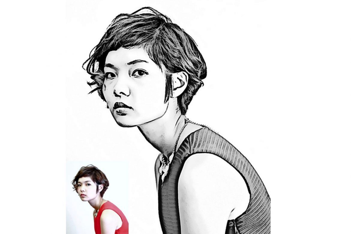 Pencil Drawing Photoshop Action - view 6