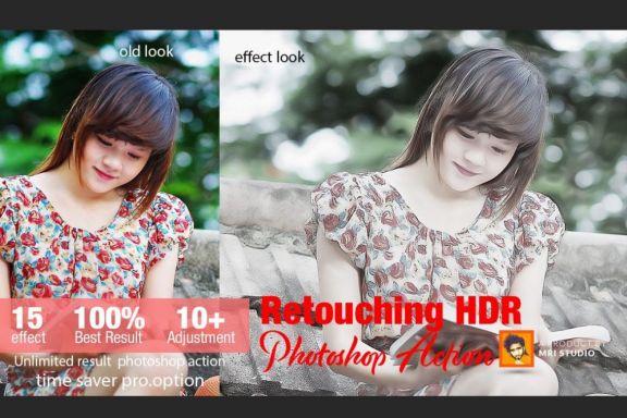 Retouching HDR Photoshop Action