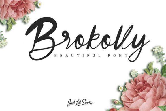 Brokolly - Script Font