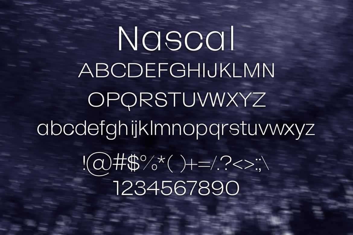 Nascal Font alternate