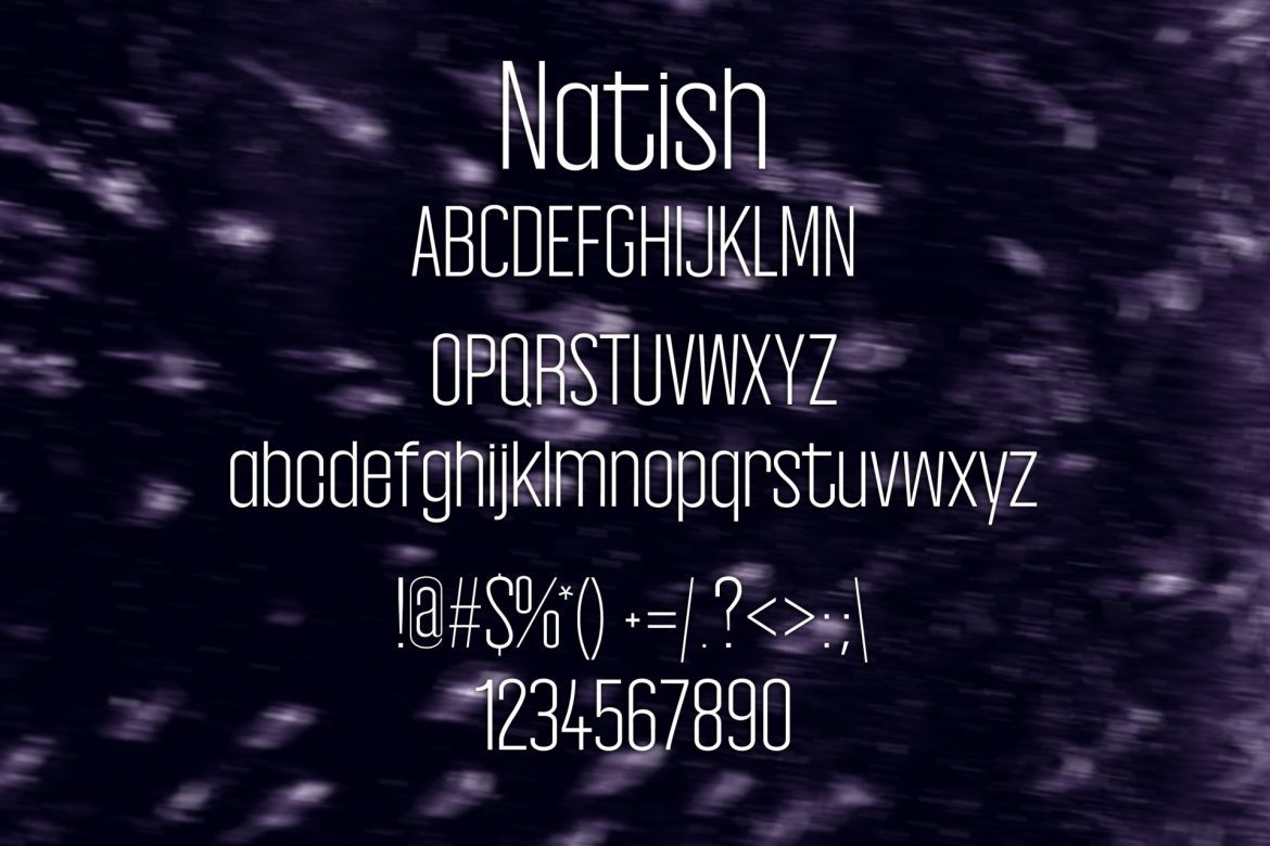 Natish Font - view 2