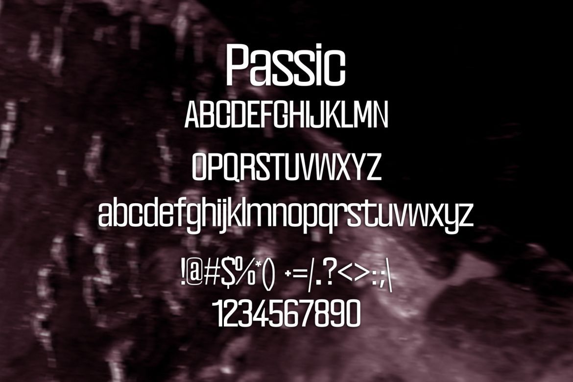 Passic Font - view 2
