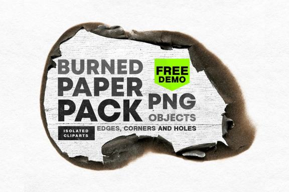 Free High-Resolution Burned Paper Pack VOL.1