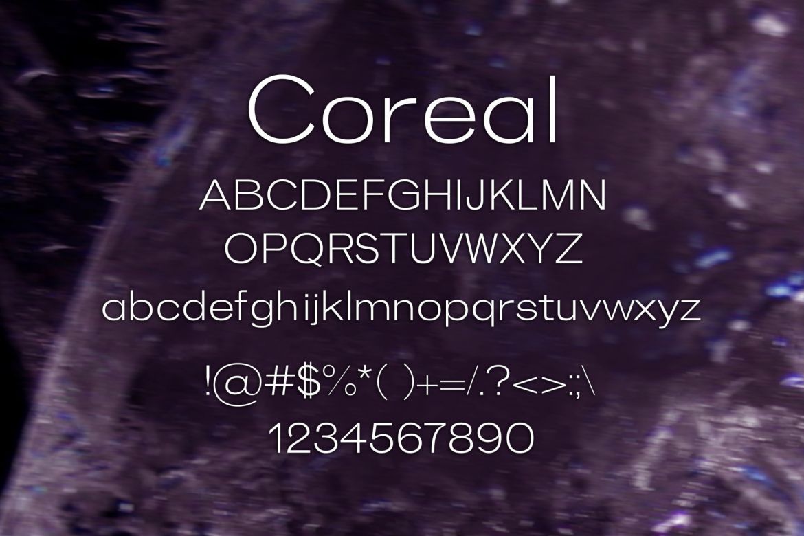 Coreal Font - view 2