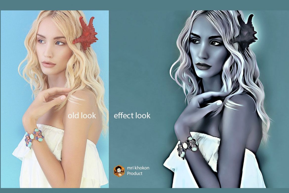 Photoshop Silver Effect - view 4