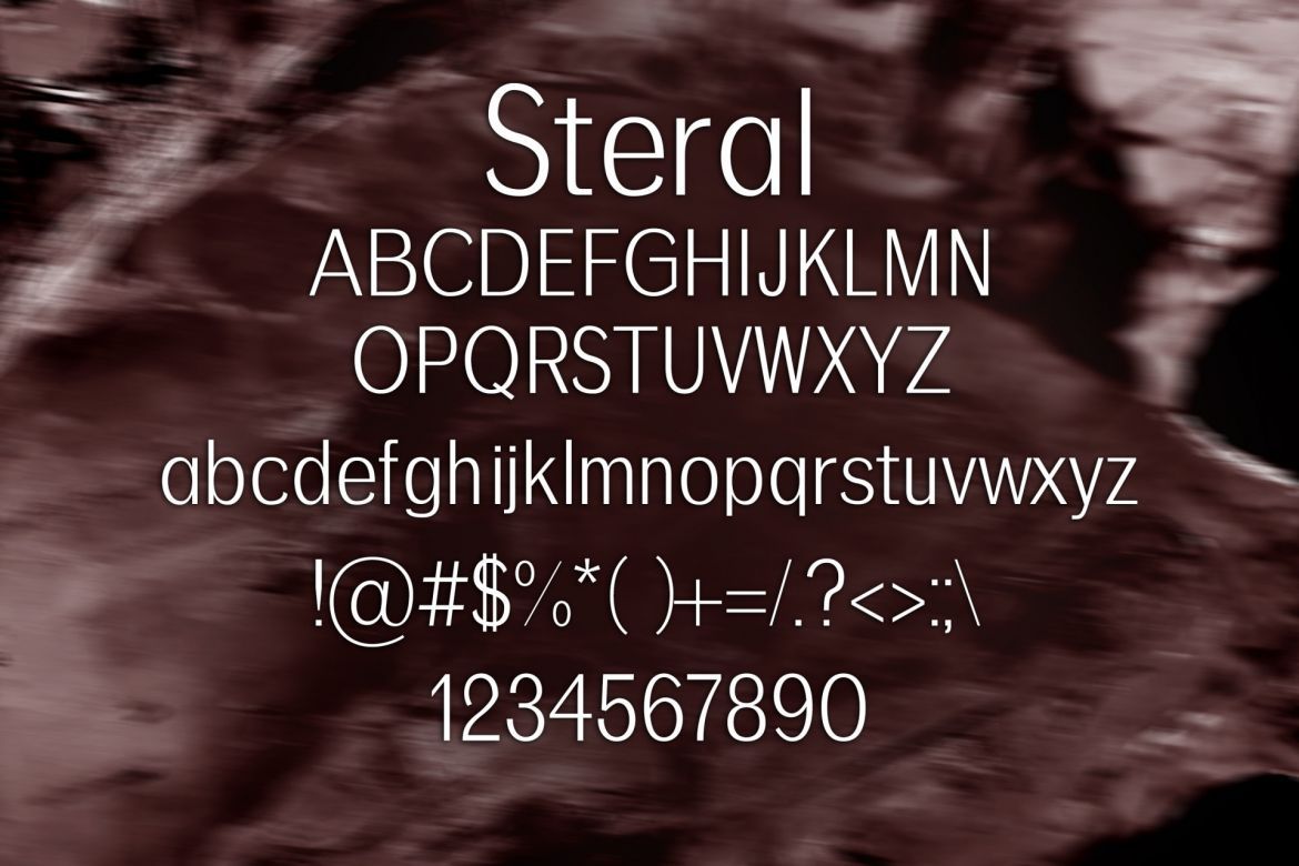 Steral Font - view 2