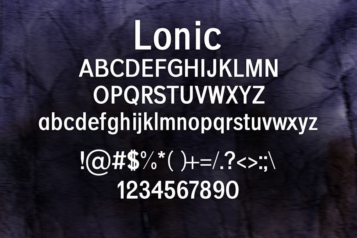 Lonic Font - view 2