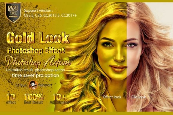 Gold Look Photoshop Effect