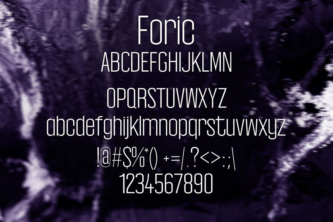 Foric Font - view 2