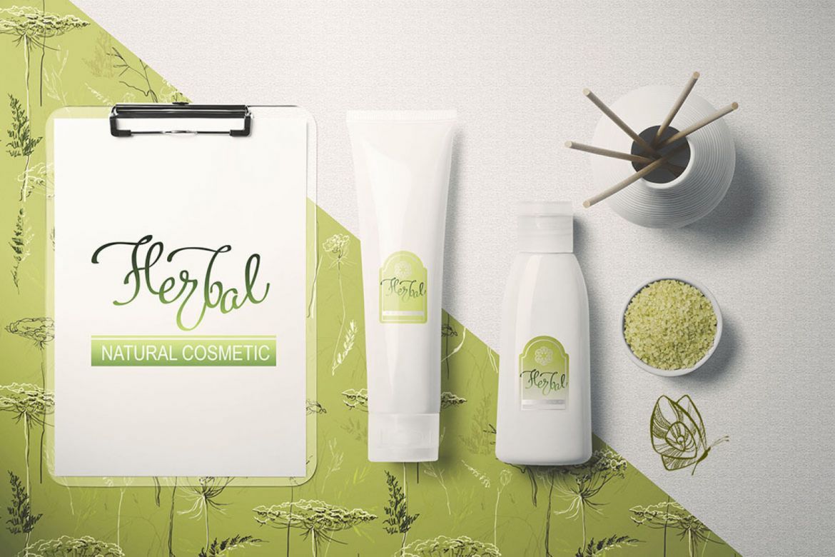 Green meadow herbal sketch set #1 - view 3