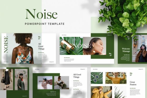 NOISE PowerPoint Template - view 1