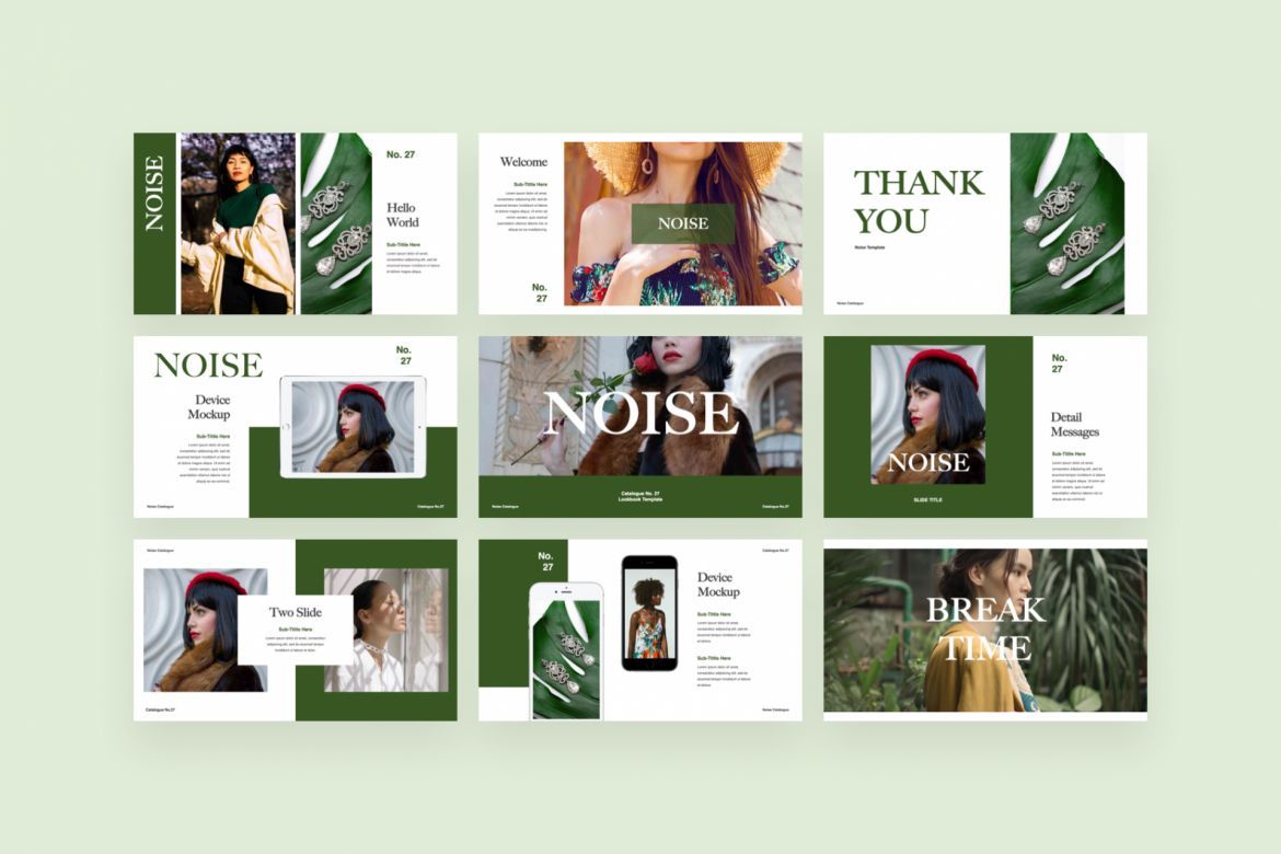 NOISE PowerPoint Template - view 2