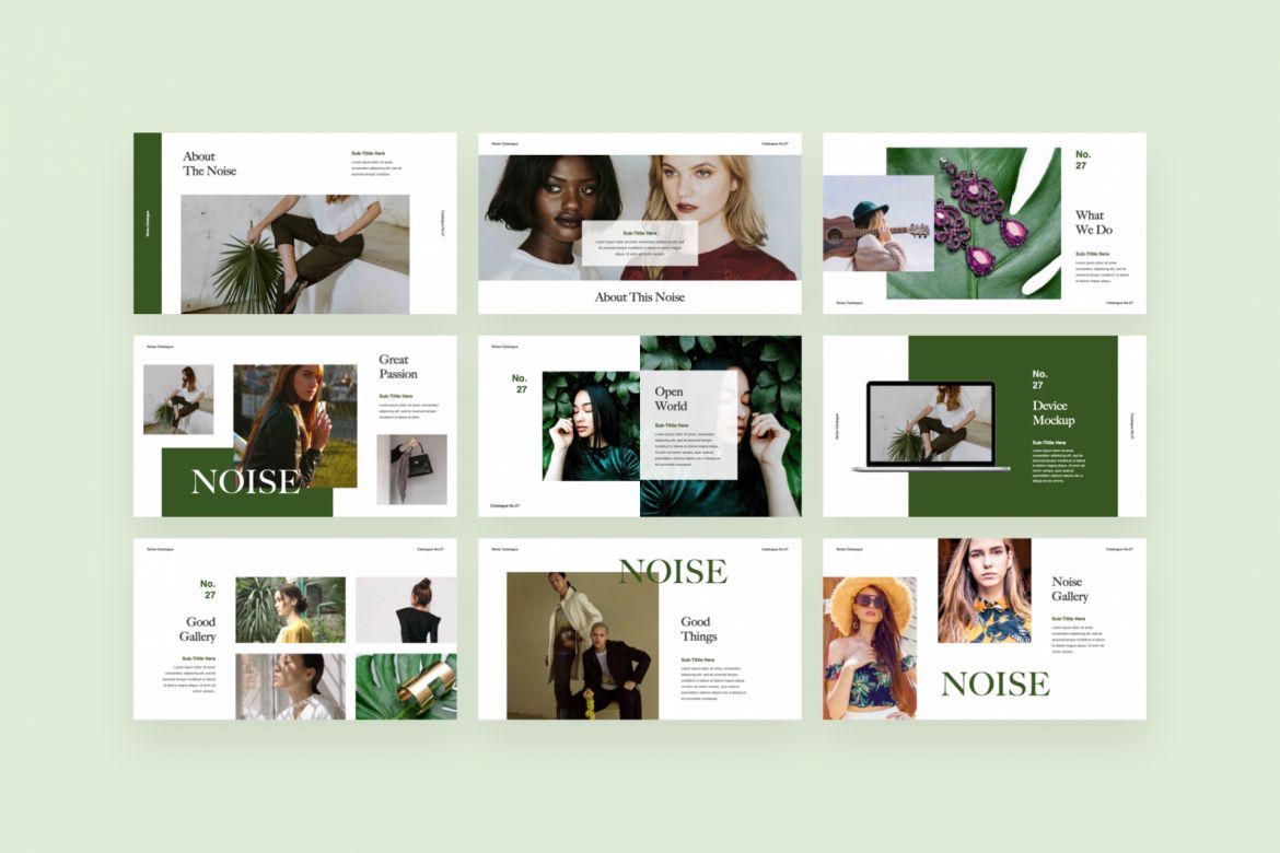 NOISE PowerPoint Template - view 3
