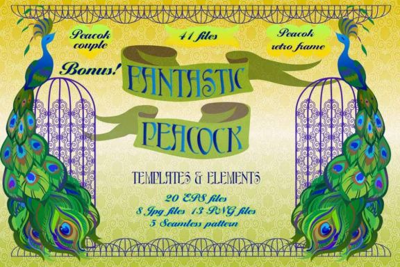 Fantastic Peacock Illustrations