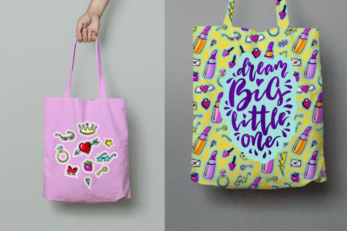 Girl's dreams - 80's fashion patches - view 5