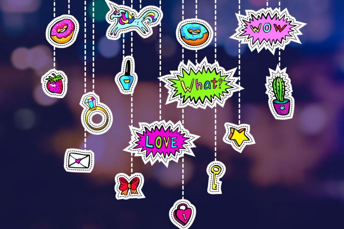 Girl's dreams - 80's fashion patches - view 8