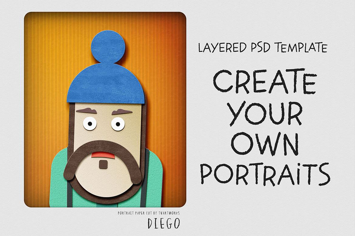 Free Paper Cut Portrait Creator alt