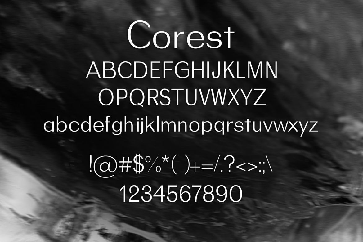 Corest Font - view 2