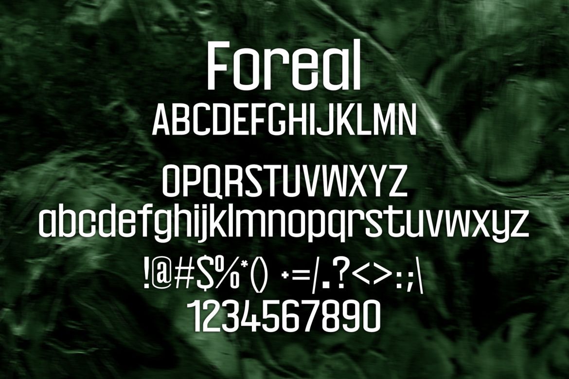Foreal Font alternate