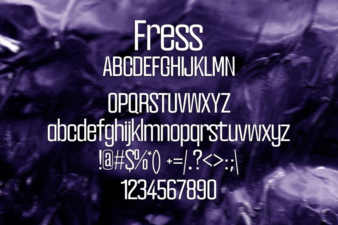Fress Font alternate