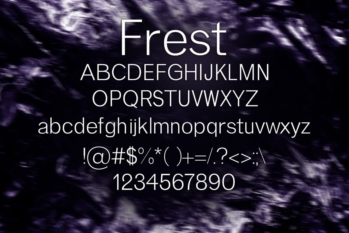 Frest Font - view 2