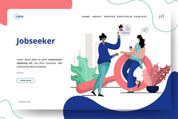 Free Job seeker Illustration
