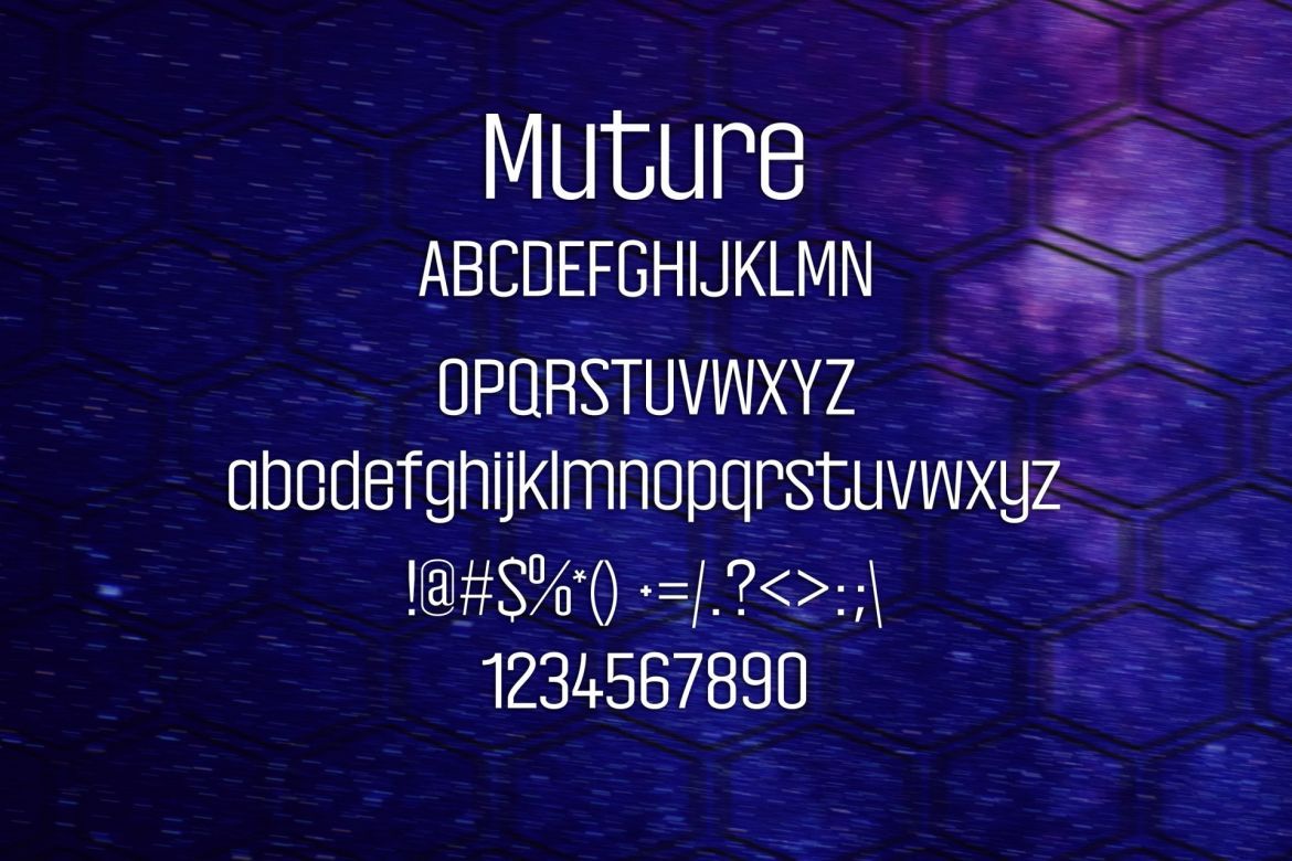 Muture Font alternate