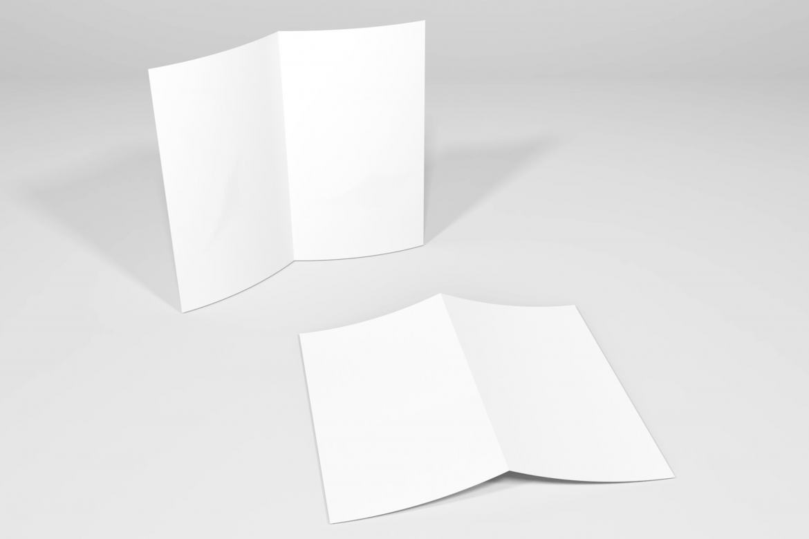 Free A4 Bifold Brochure Mockup Template - view 2