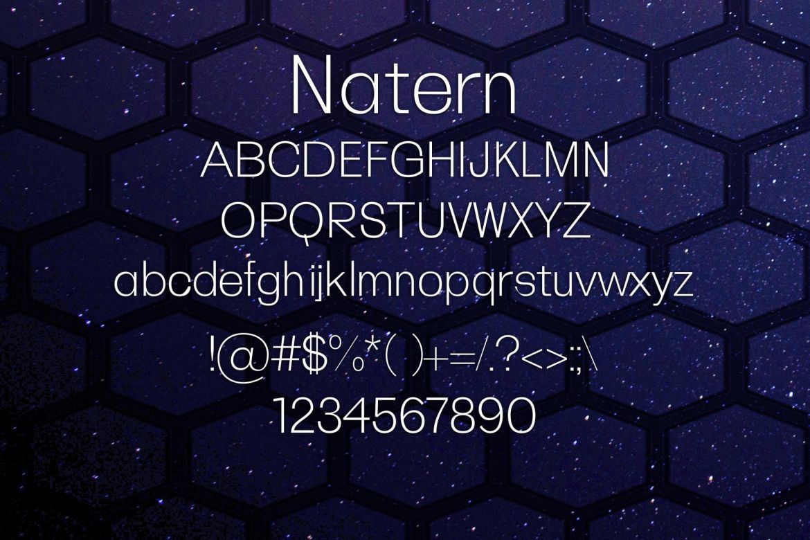 Natern Font alternate