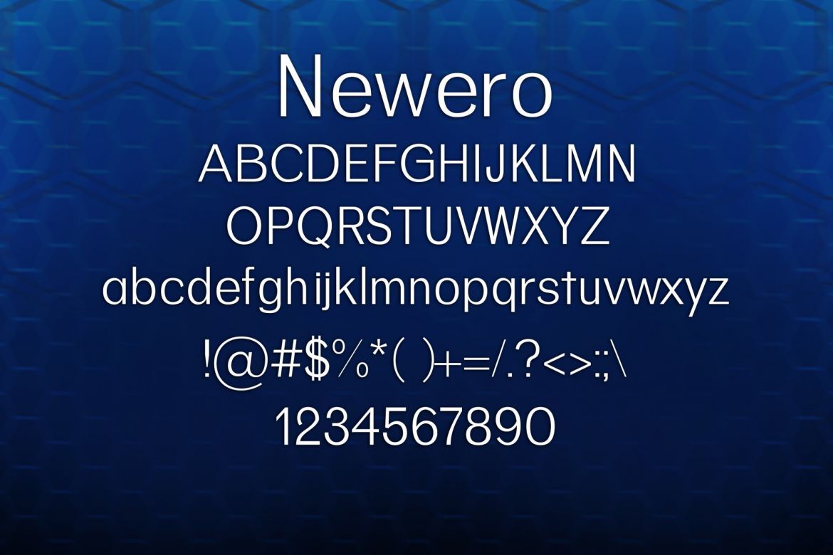 Newero Font - view 2