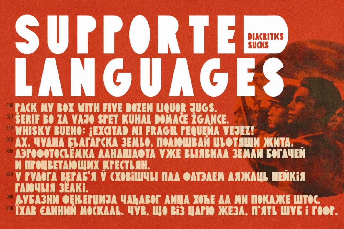 KOMSOMOL - Free Retro Grotesque - view 3